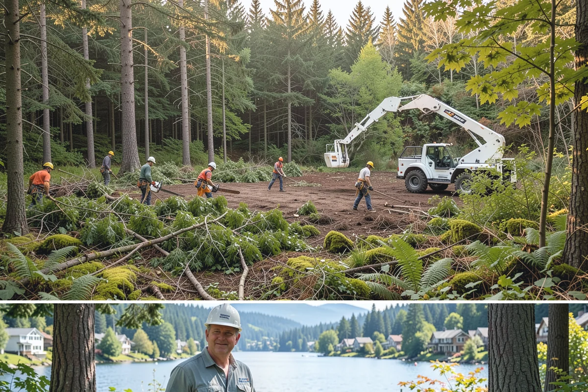 Crown raising in Milton, King County, WA - Work should avoid periods when trees are actively moving nutrients to roots in late summer or early fall