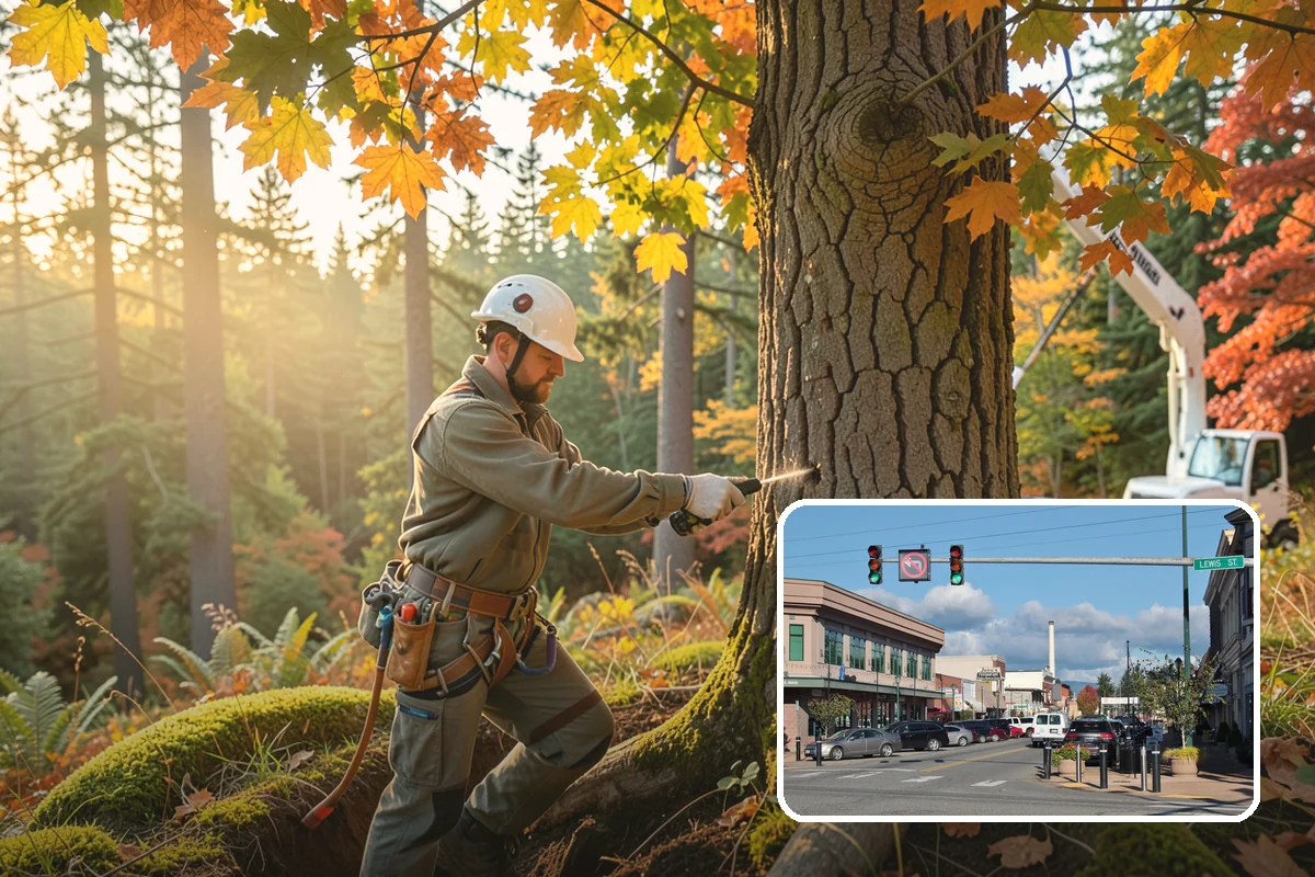 Crown raising in Monroe, Snohomish County, WA - Improves tree structure, health, and appearance