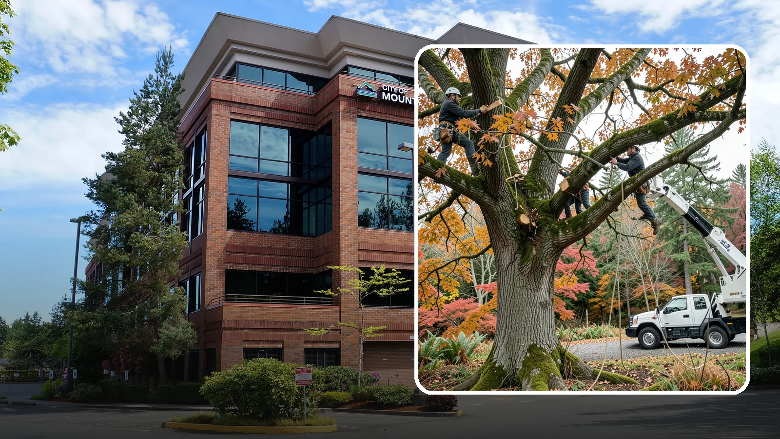 Crown raising in Mountlake Terrace, Snohomish County, WA - The removal of lower branches to raise the height of the crown.