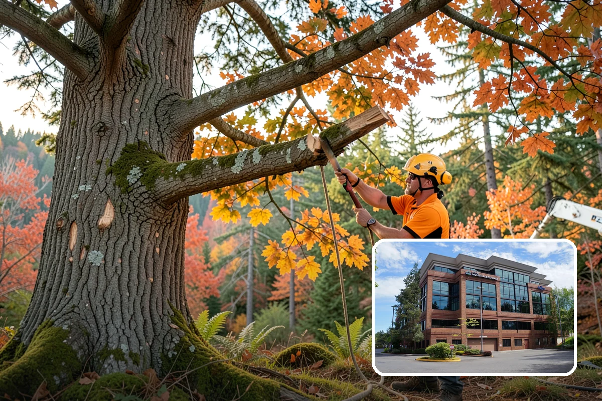 Crown raising in Mountlake Terrace, Snohomish County, WA - Improves tree structure, health, and appearance