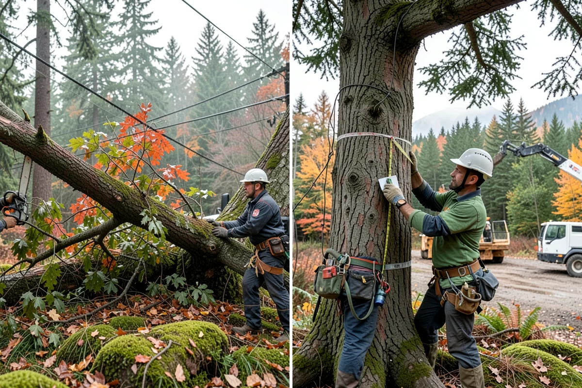 Crown raising in Normandy Park, King County, WA - Assess canopy condition and pruning objectives