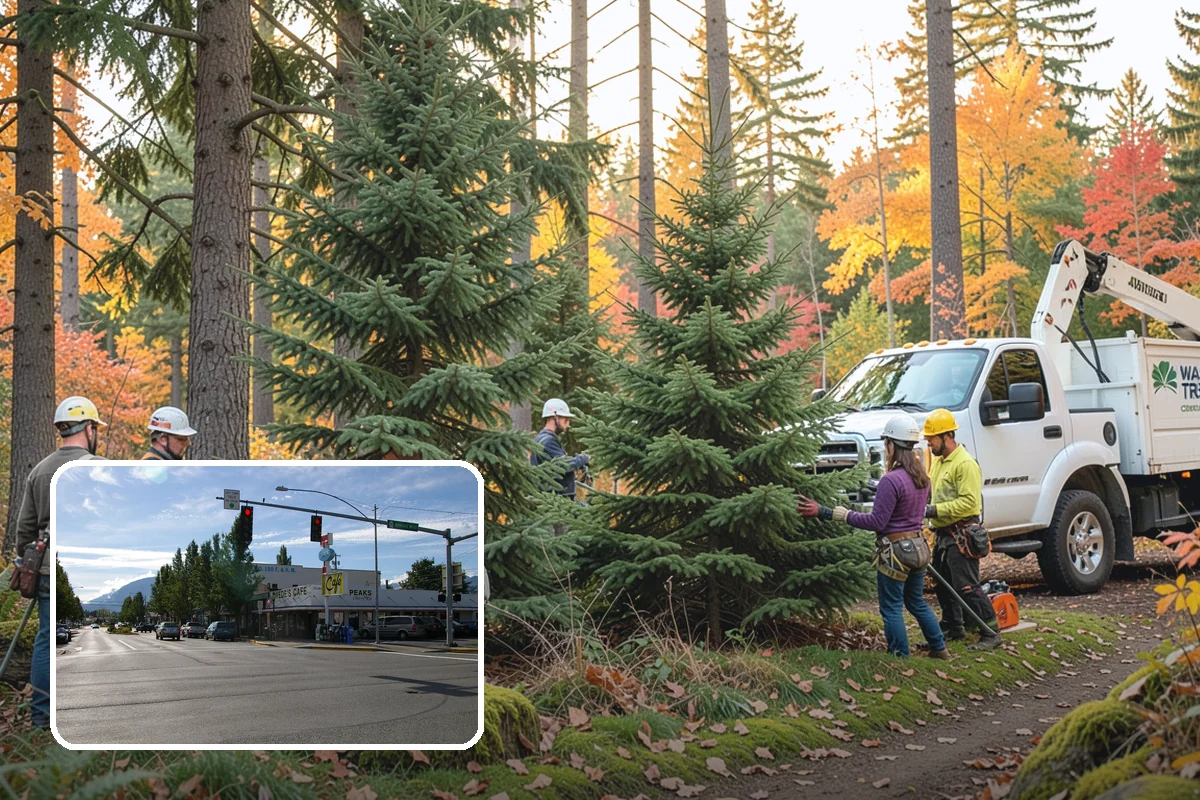 Crown raising in North Bend, King County, WA - Improves tree structure, health, and appearance