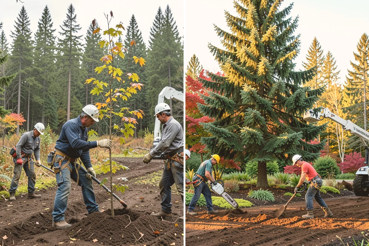 Crown raising in Orting, Pierce County, WA - Assess canopy condition and pruning objectives