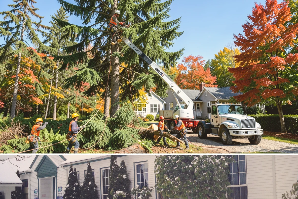 Crown raising in Pacific, King County, WA - Work should avoid periods when trees are actively moving nutrients to roots in late summer or early fall