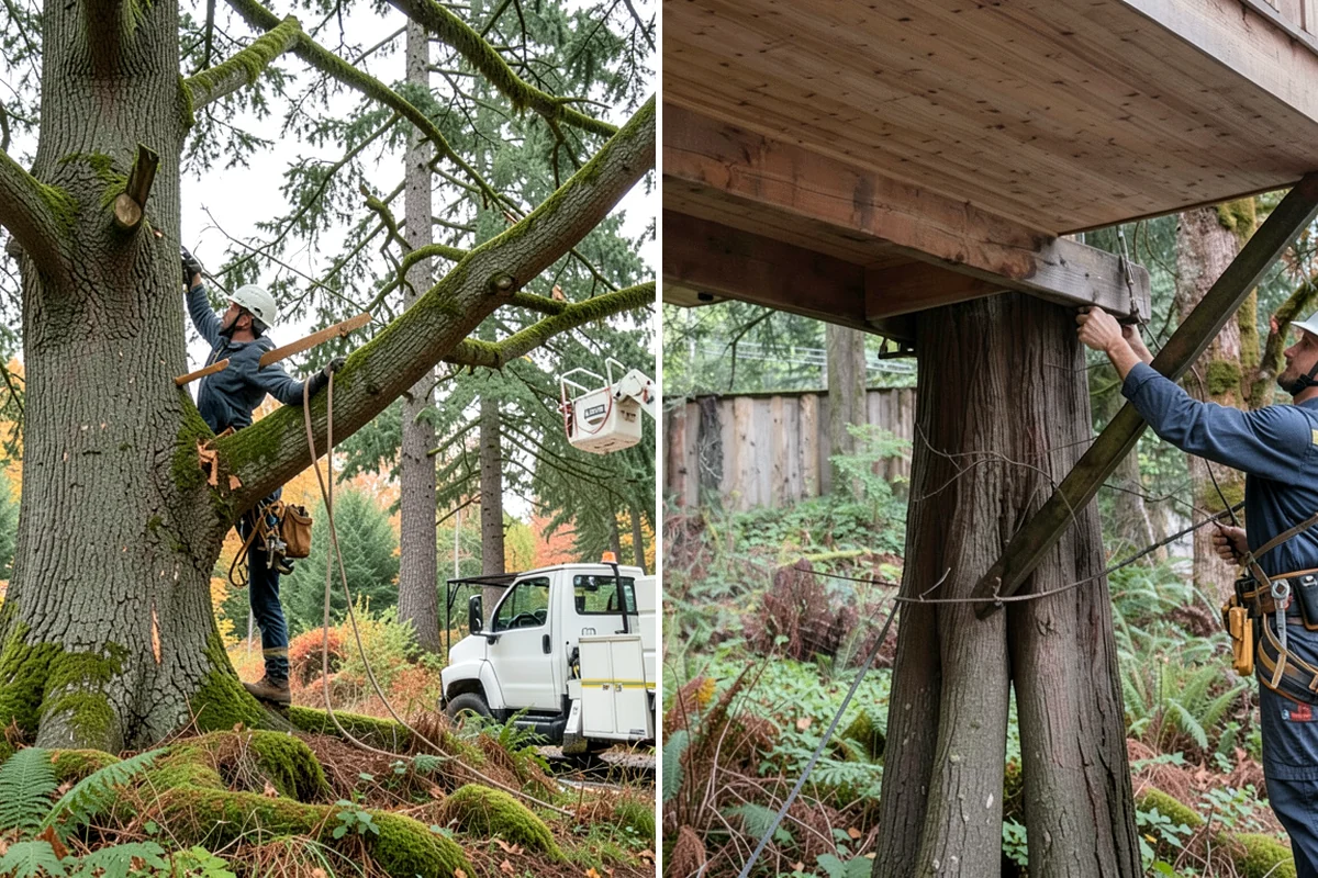 Crown raising in Puyallup, Pierce County, WA - Assess canopy condition and pruning objectives
