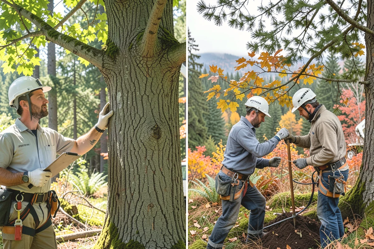 Crown raising in Ruston, Pierce County, WA - Assess canopy condition and pruning objectives