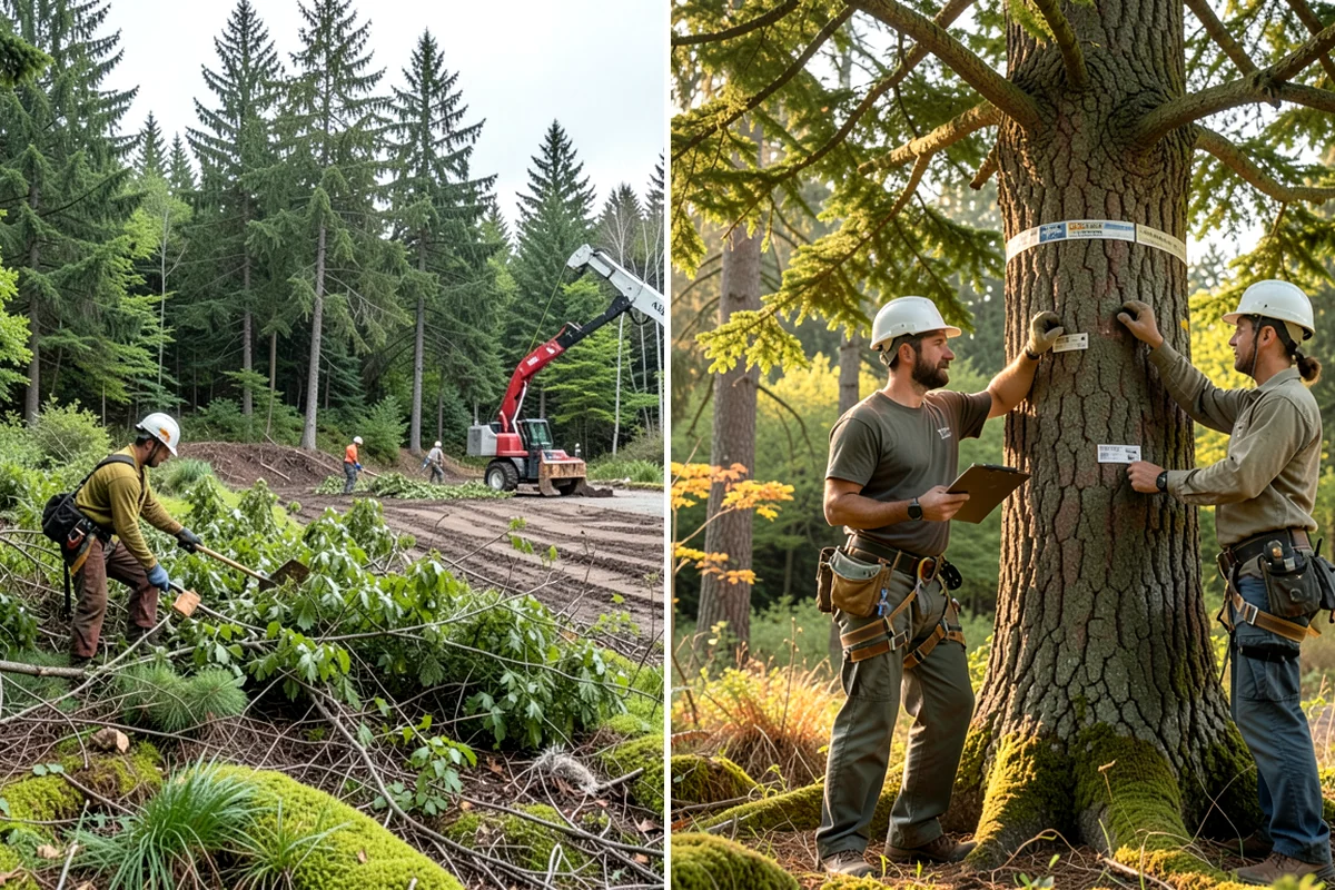Crown raising in Shoreline, King County, WA - Assess canopy condition and pruning objectives