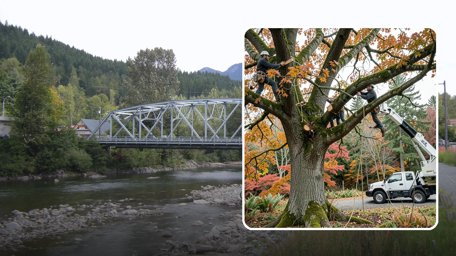 Crown raising in Skykomish, King County, WA - The removal of lower branches to raise the height of the crown.