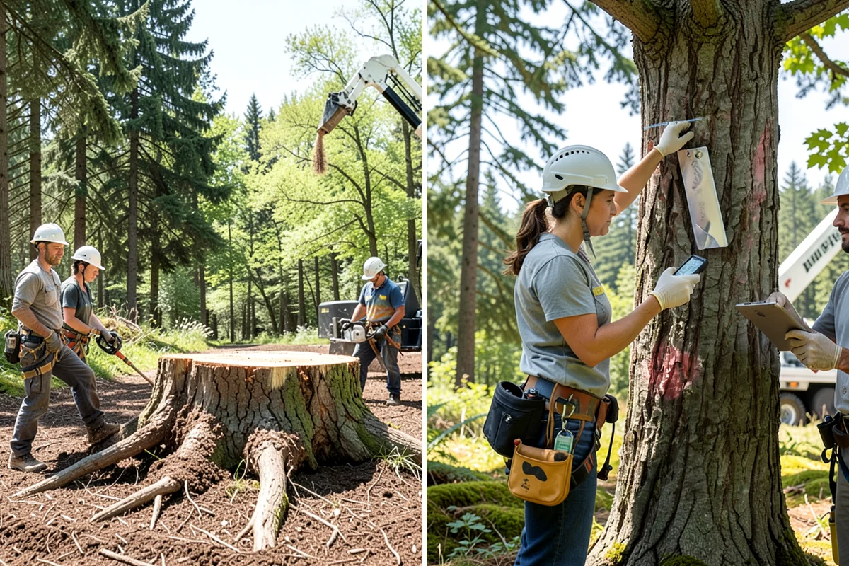 Crown raising in Snoqualmie, King County, WA - Assess canopy condition and pruning objectives