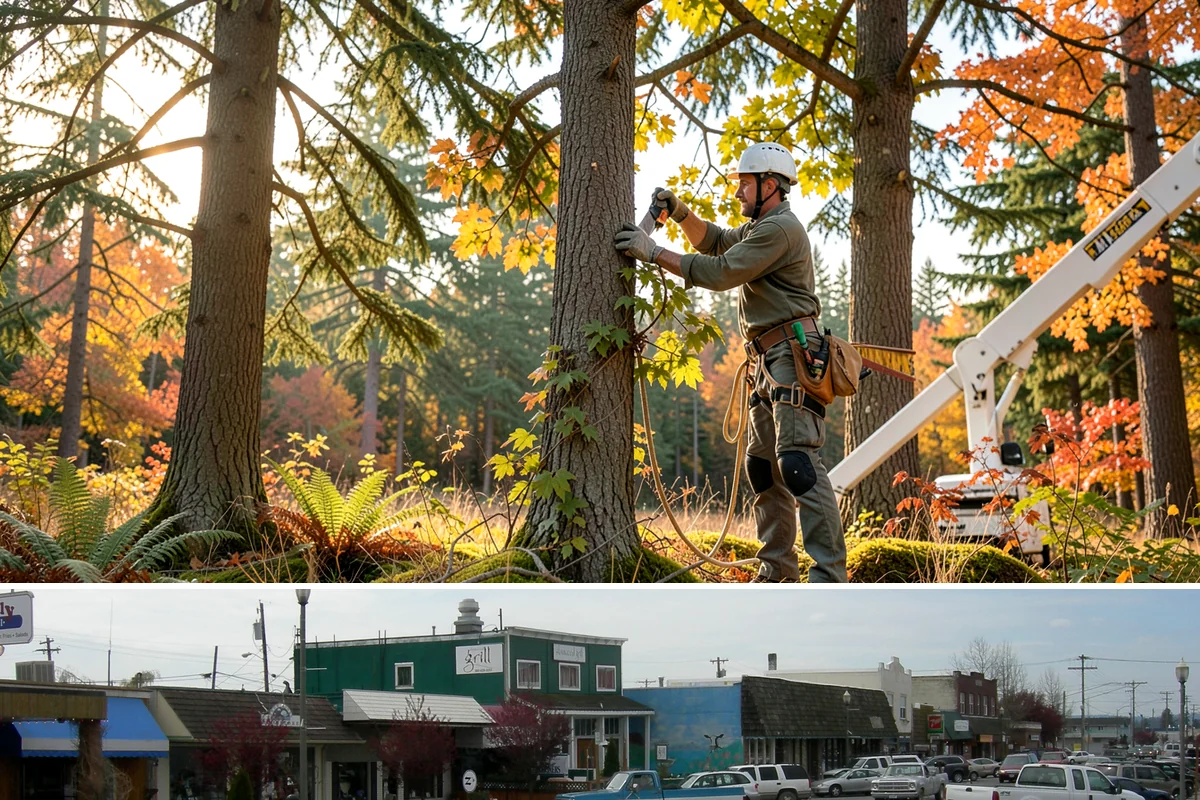 Crown raising in Stanwood, Snohomish County, WA - Work should avoid periods when trees are actively moving nutrients to roots in late summer or early fall