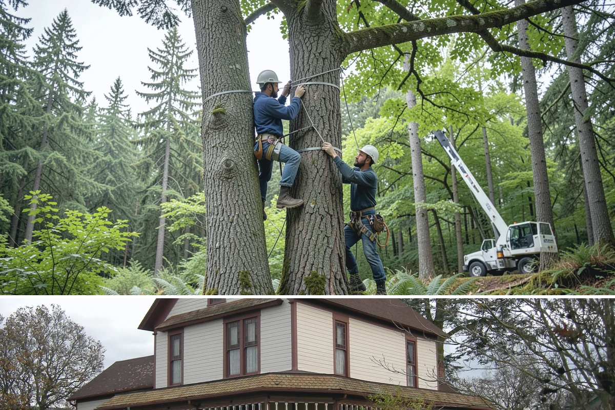 Crown raising in Sumner, Pierce County, WA - Work should avoid periods when trees are actively moving nutrients to roots in late summer or early fall