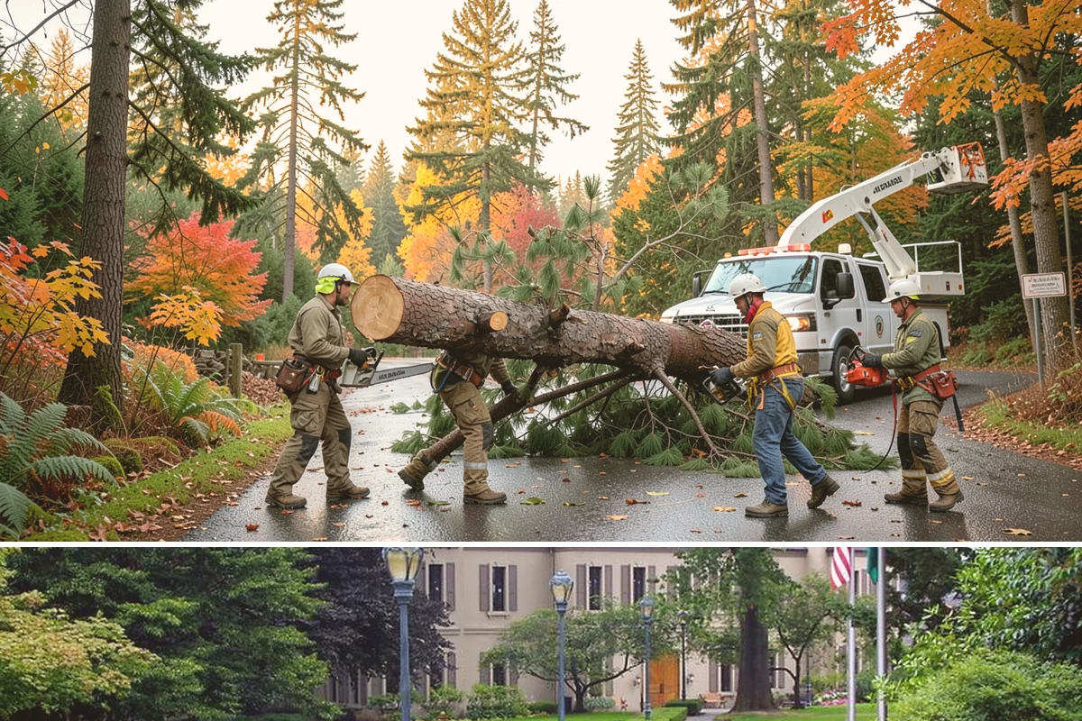 Crown raising in Woodinville, King County, WA - Work should avoid periods when trees are actively moving nutrients to roots in late summer or early fall