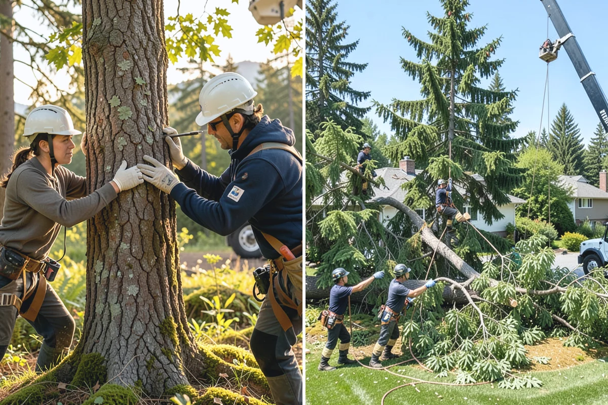 Crown reduction in Coupeville, Island County, WA - Assess canopy condition and pruning objectives
