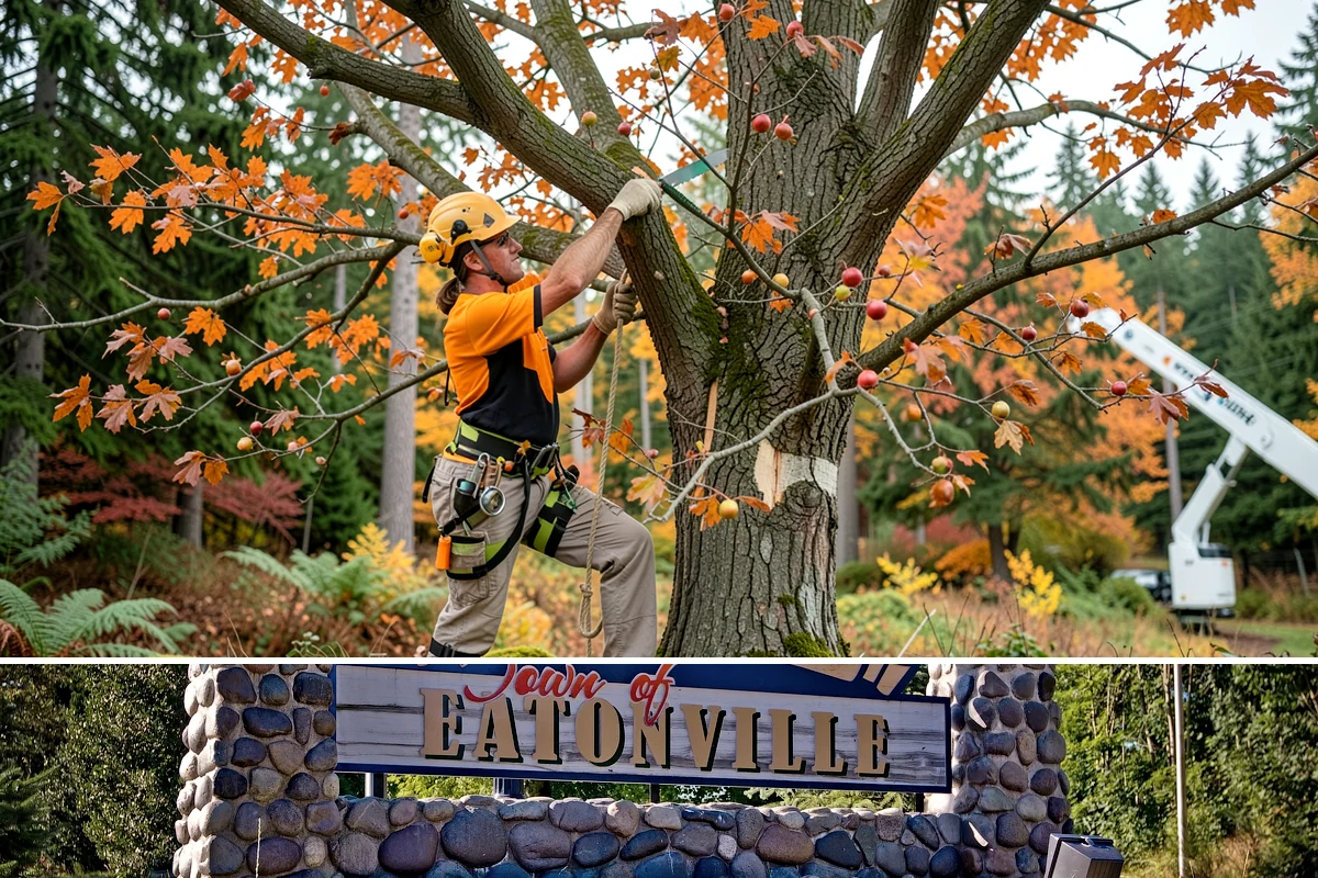 Crown reduction in Eatonville, Pierce County, WA - Work should follow recognized arboricultural standards matched to specific growing seasons for each tree species in the Puget...