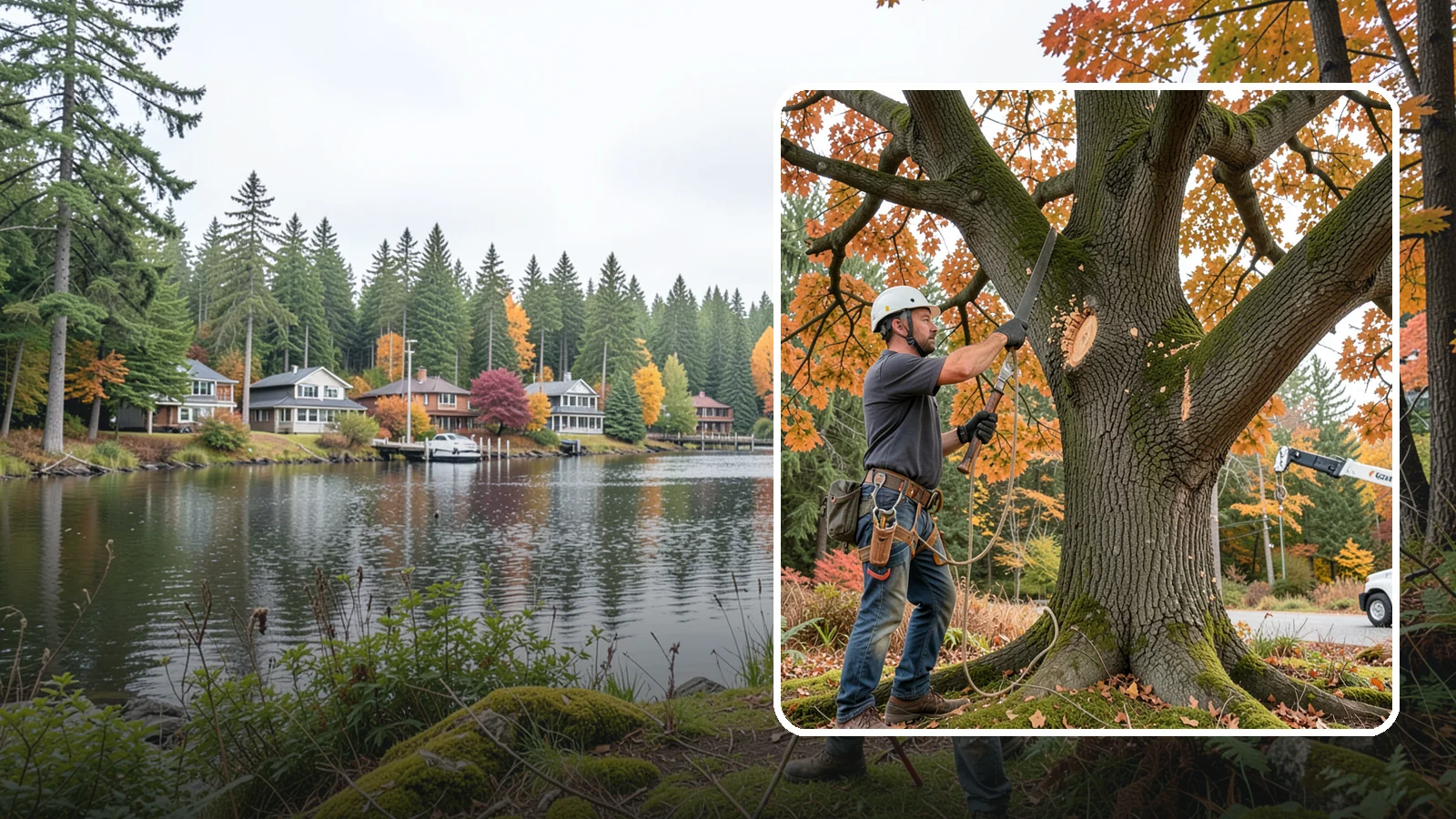 Crown reduction in La Conner, Skagit County, WA - The reduction of a crown's height or spread using proper reduction cuts.