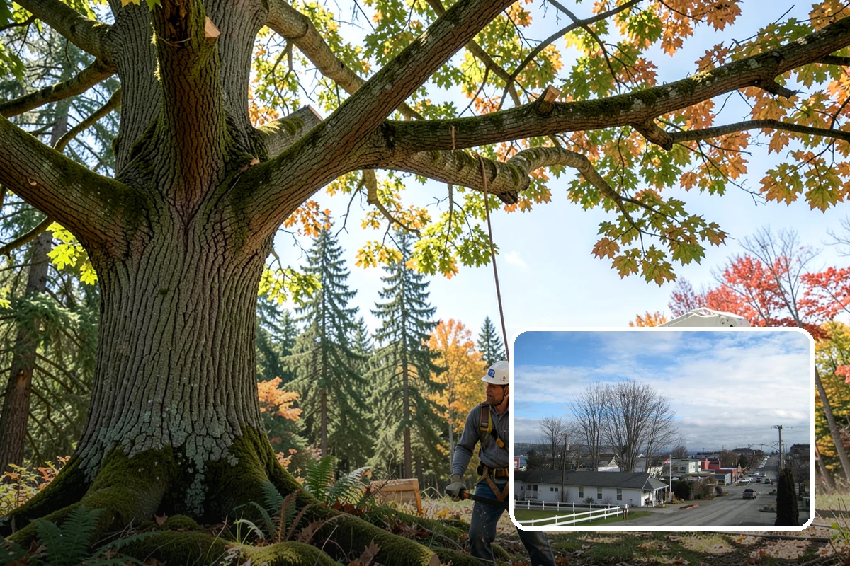 Crown reduction in Langley, Island County, WA - Improves tree structure, health, and appearance
