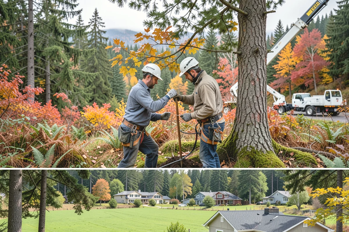 Crown reduction in Lyman, Skagit County, WA - Work should follow recognized arboricultural standards matched to specific growing seasons for each tree species in the Puget...