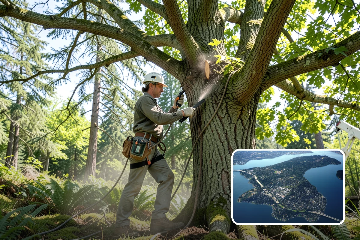 Crown reduction in Mercer Island, King County, WA - Improves tree structure, health, and appearance
