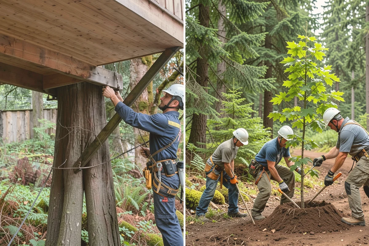 Crown reduction in Milton, King County, WA - Assess canopy condition and pruning objectives