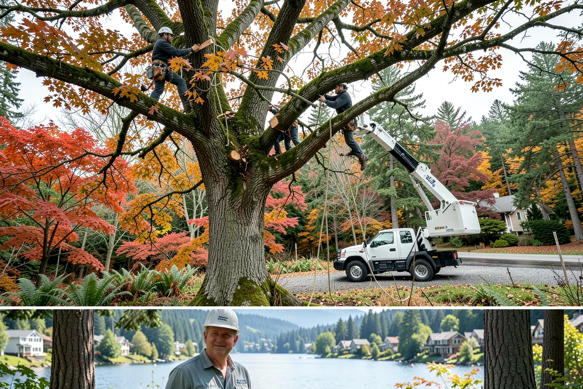 Crown reduction in Milton, King County, WA - Work should follow recognized arboricultural standards matched to specific growing seasons for each tree species in the Puget...