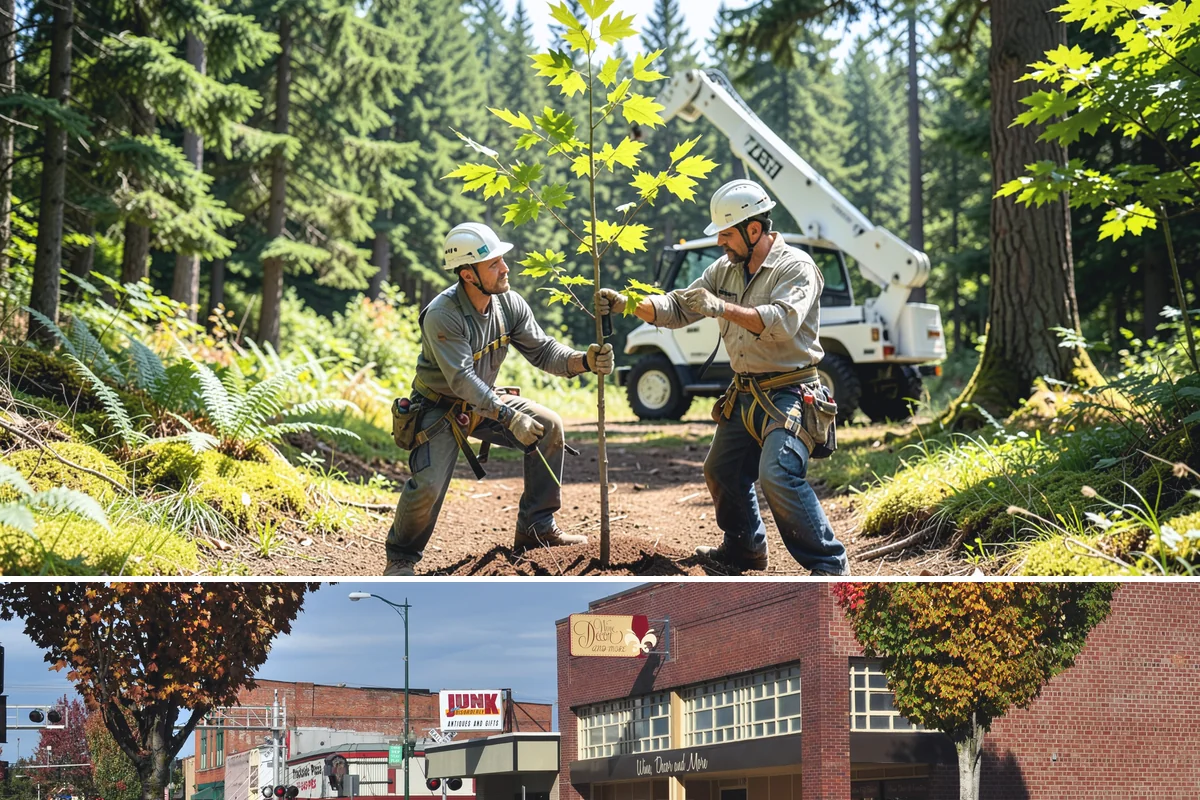 Crown reduction in Puyallup, Pierce County, WA - Work should follow recognized arboricultural standards matched to specific growing seasons for each tree species in the Puget...