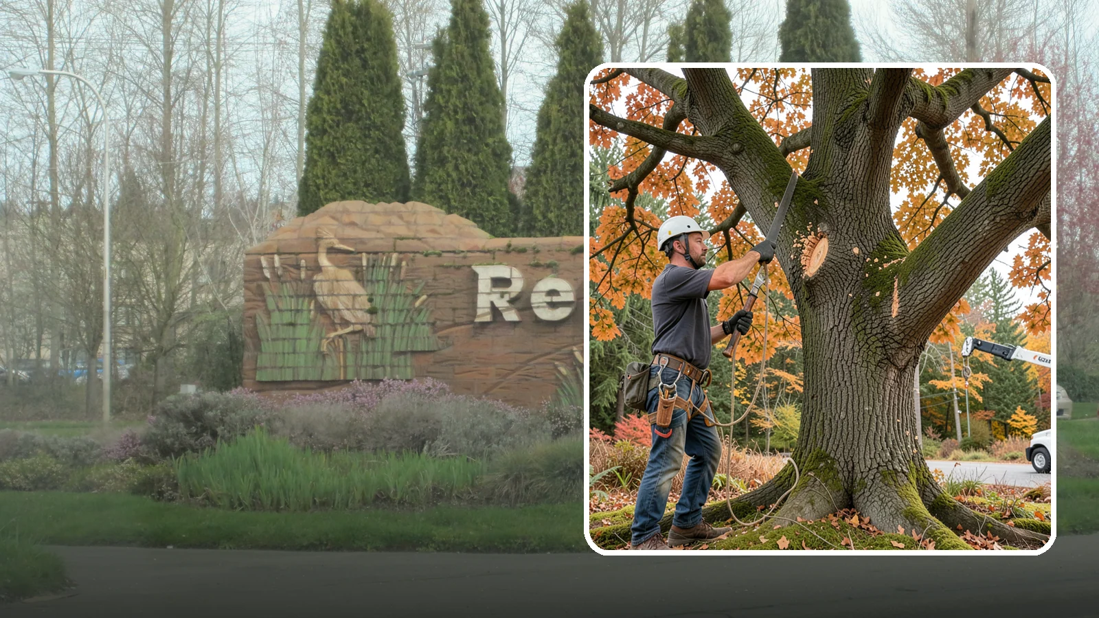 Crown reduction in Renton, King County, WA - The reduction of a crown's height or spread using proper reduction cuts.