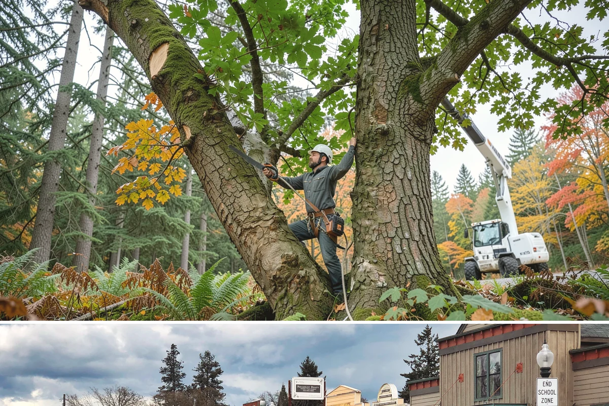 Crown reduction in Roy, Pierce County, WA - Work should follow recognized arboricultural standards matched to specific growing seasons for each tree species in the Puget...