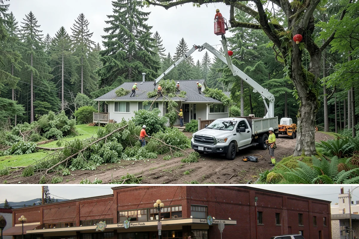 Crown reduction in Sedro-Woolley, Skagit County, WA - Work should follow recognized arboricultural standards matched to specific growing seasons for each tree species in the Puget...
