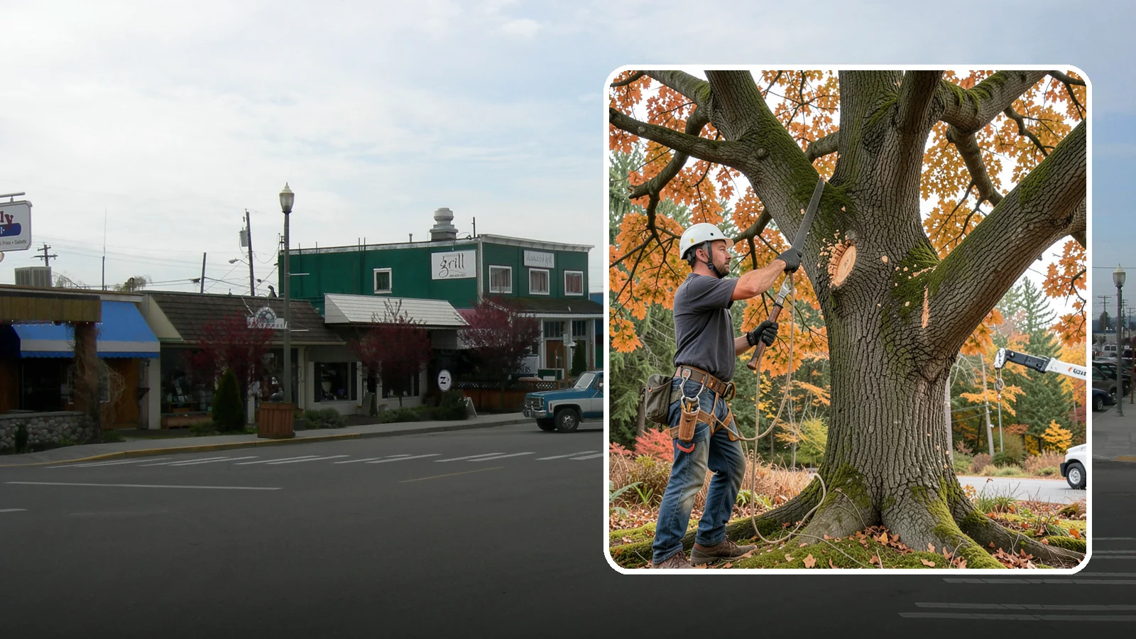 Crown reduction in Stanwood, Snohomish County, WA - The reduction of a crown's height or spread using proper reduction cuts.