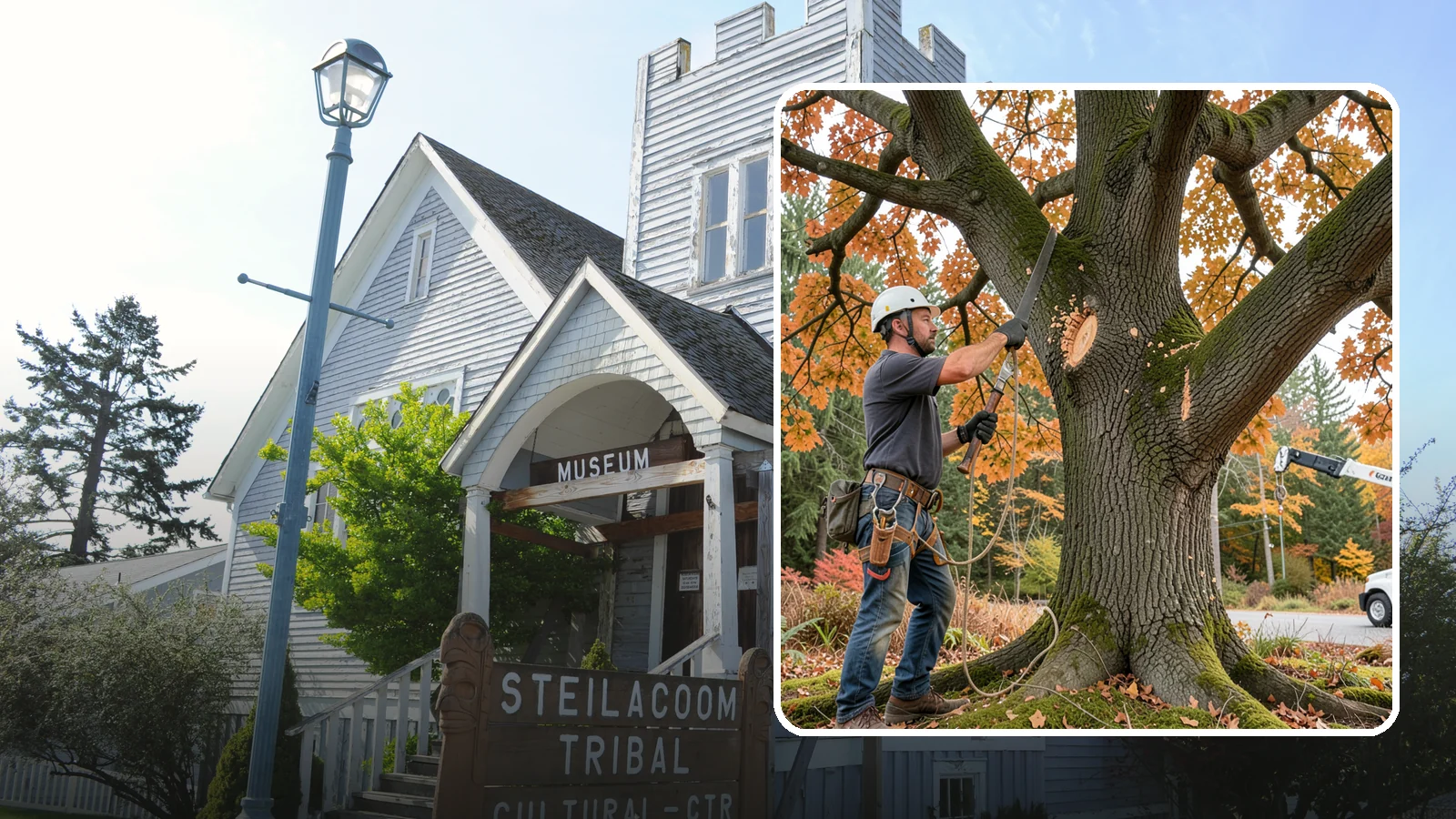 Crown reduction in Steilacoom, Pierce County, WA - The reduction of a crown's height or spread using proper reduction cuts.