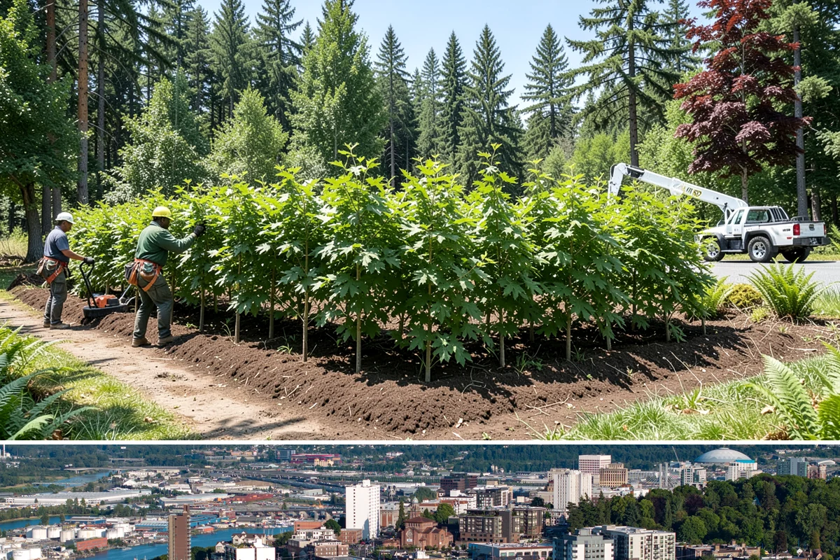 Crown reduction in Tacoma, Pierce County, WA - Work should follow recognized arboricultural standards matched to specific growing seasons for each tree species in the Puget...