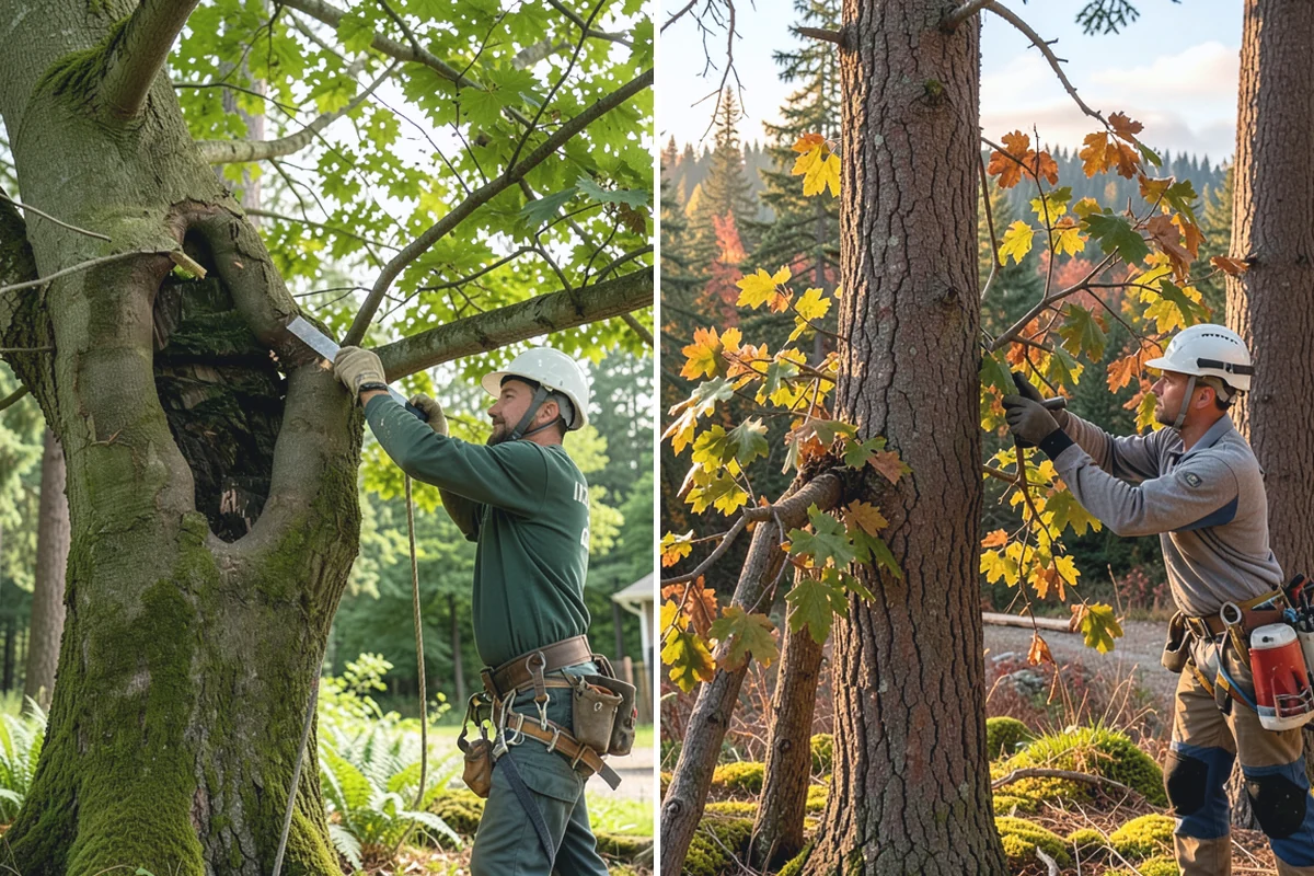 Crown reduction in Wilkeson, Pierce County, WA - Assess canopy condition and pruning objectives