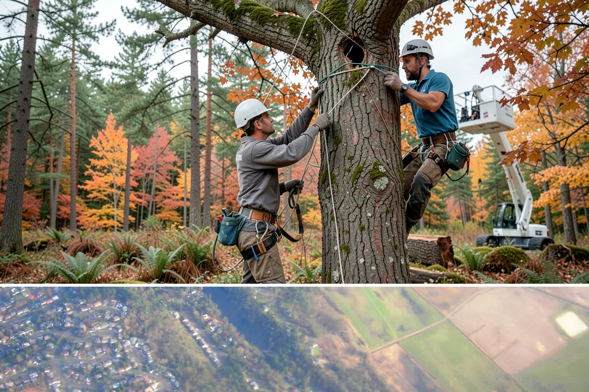 Crown thinning in Algona, King County, WA - In the Puget Sound climate, this service should avoid late spring to early summer when many native trees are actively transpiring