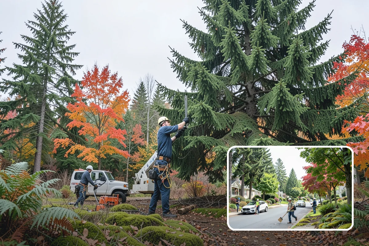 Crown thinning in Beaux Arts Village, King County, WA - Improves tree structure, health, and appearance