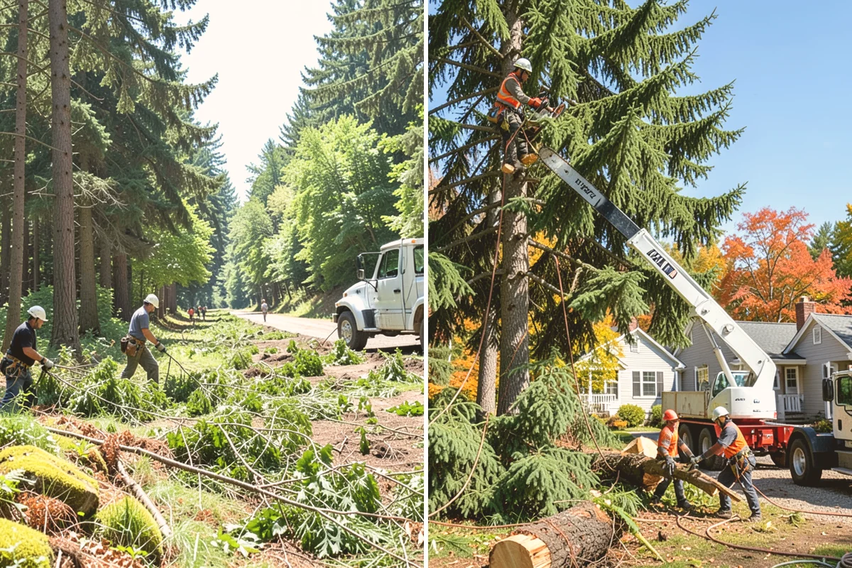 Crown thinning in Bellevue, King County, WA - Assess canopy condition and pruning objectives