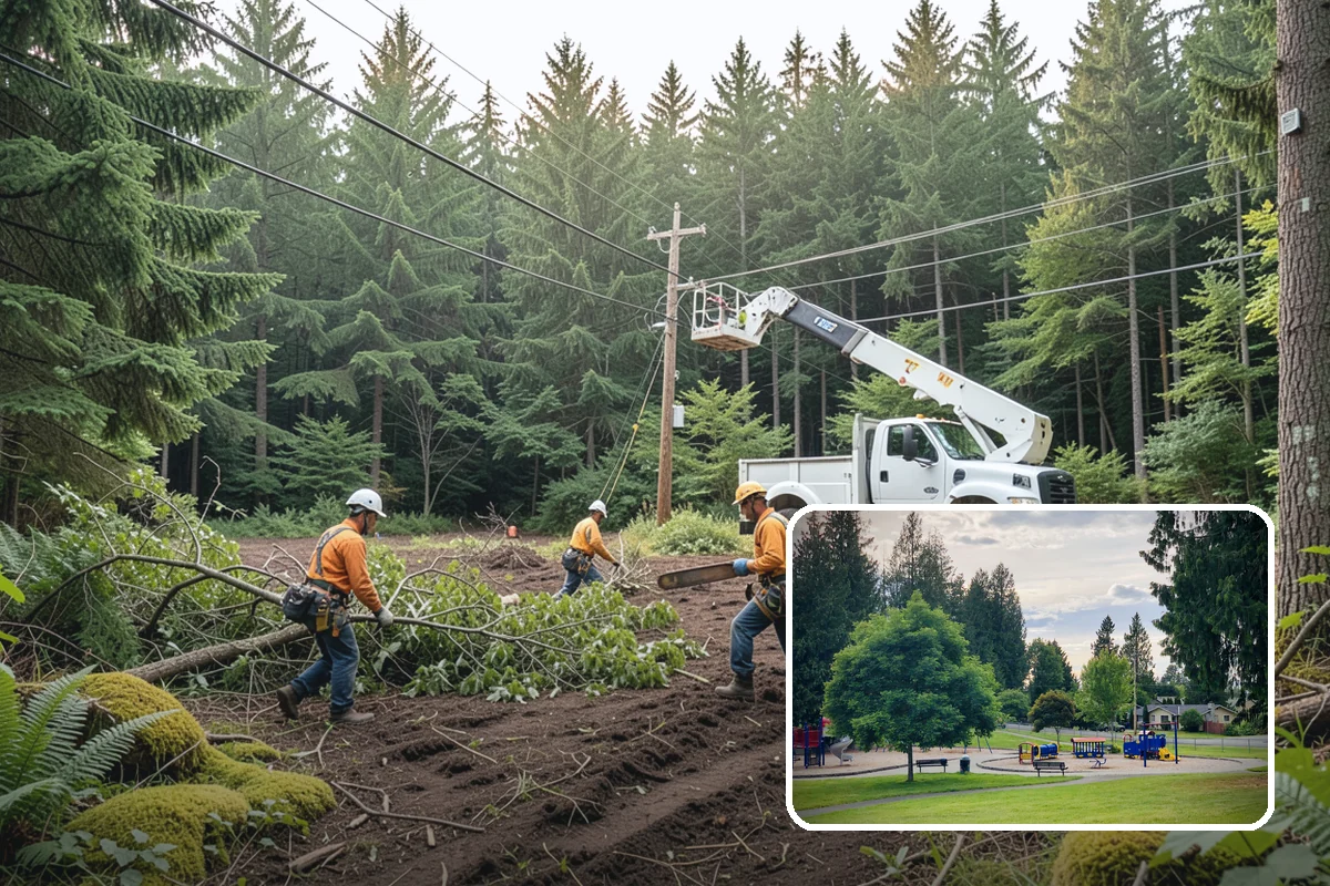 Crown thinning in Bonney Lake, Pierce County, WA - Improves tree structure, health, and appearance