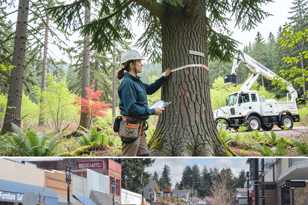 Crown thinning in Bothell, King County, WA - In the Puget Sound climate, this service should avoid late spring to early summer when many native trees are actively transpiring