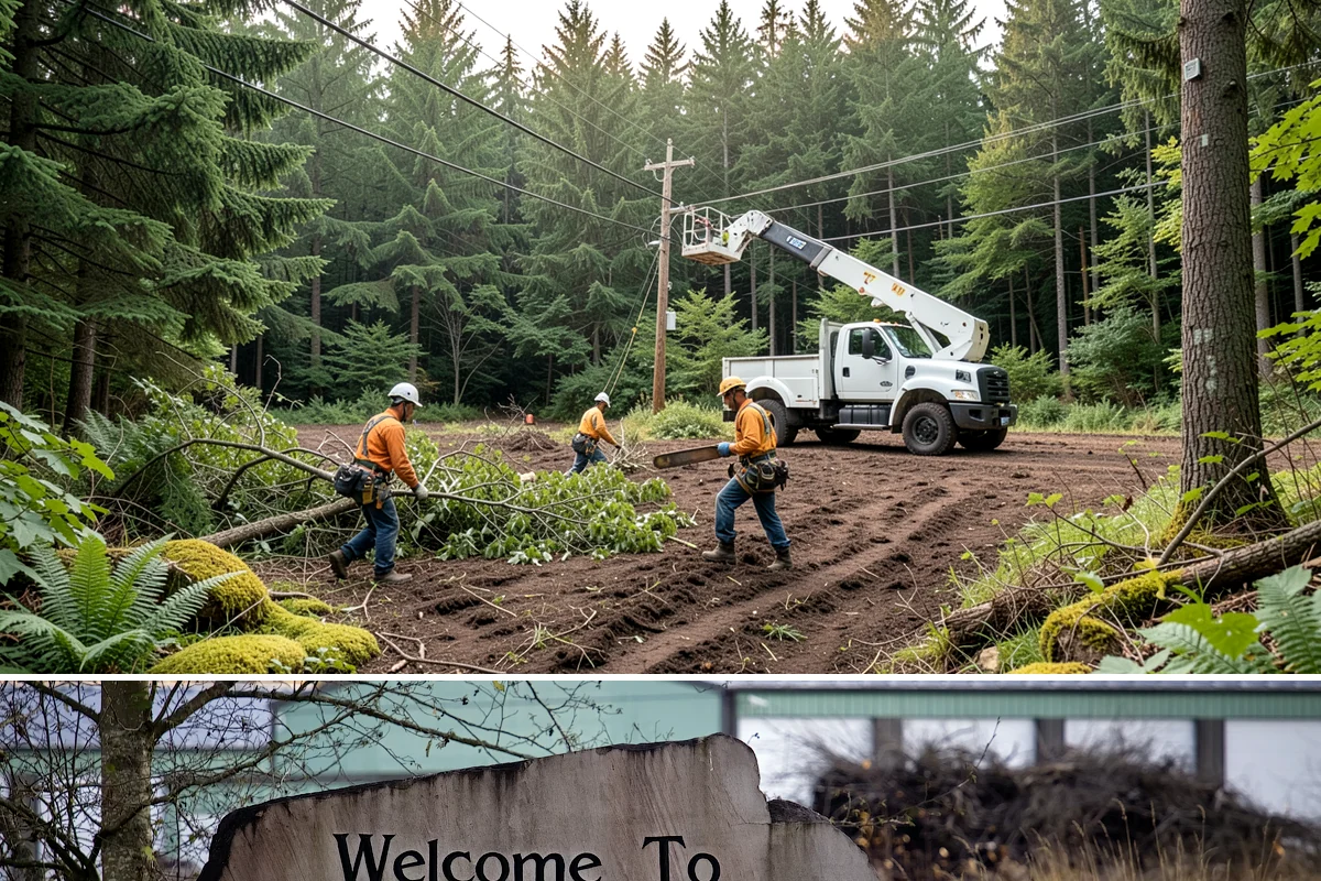 Crown thinning in Buckley, Pierce County, WA - In the Puget Sound climate, this service should avoid late spring to early summer when many native trees are actively transpiring
