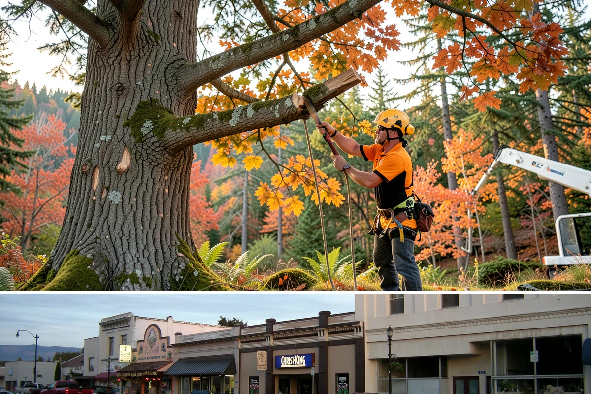Crown thinning in Burlington, Skagit County, WA - In the Puget Sound climate, this service should avoid late spring to early summer when many native trees are actively transpiring