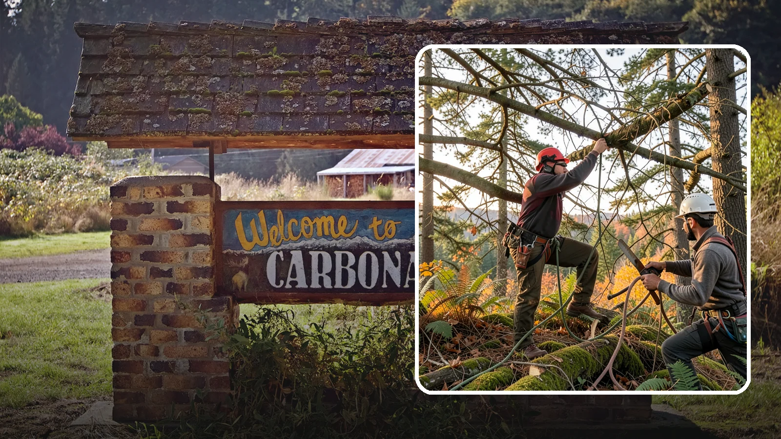 Crown thinning in Carbonado, Pierce County, WA - The selective removal of live branches to reduce crown density.