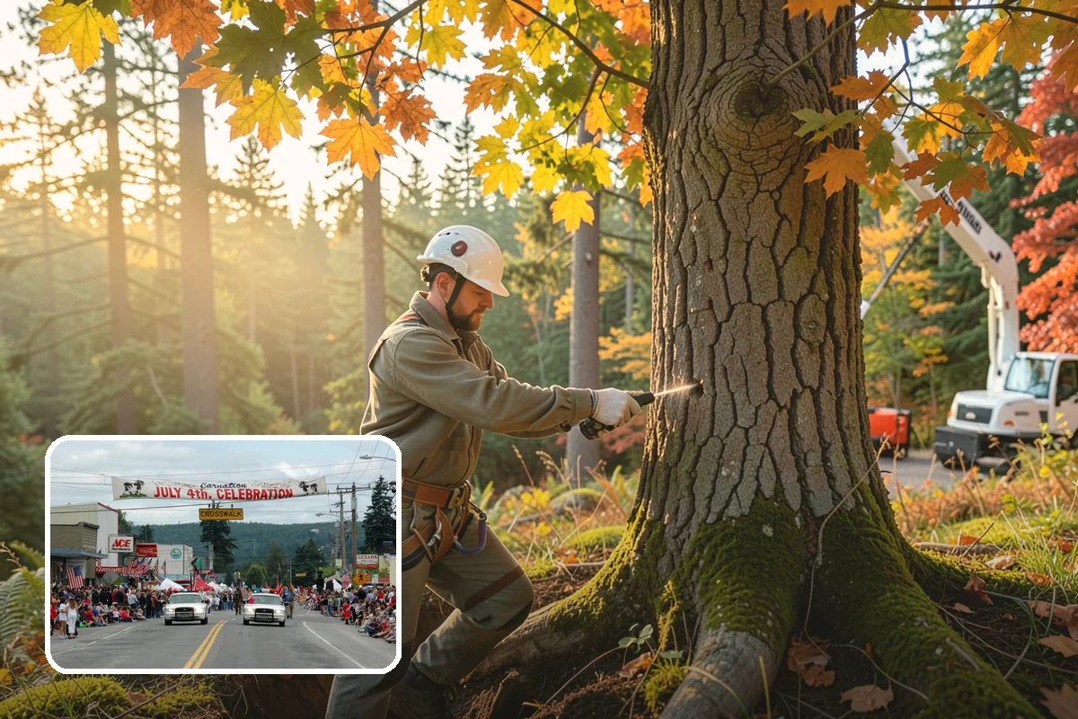 Crown thinning in Carnation, King County, WA - Improves tree structure, health, and appearance