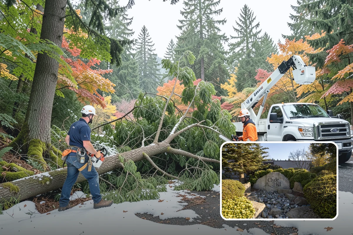 Crown thinning in Clyde Hill, King County, WA - Improves tree structure, health, and appearance