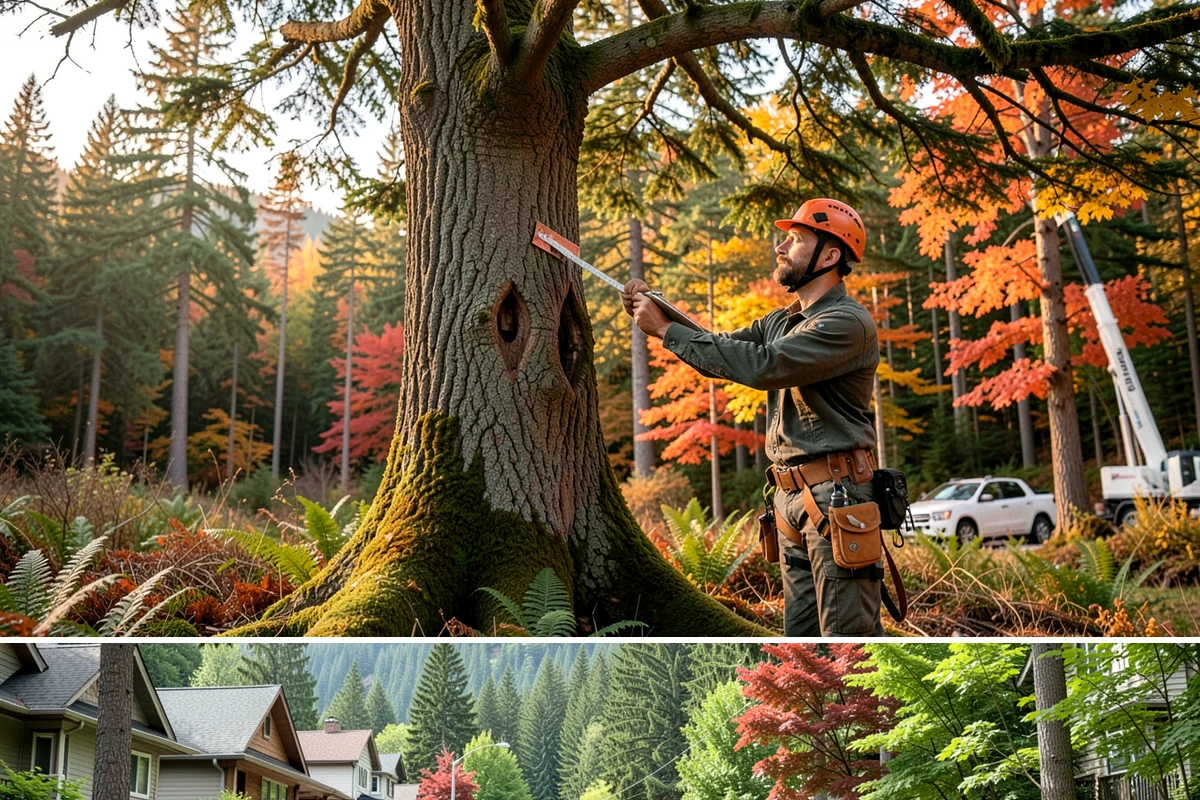 Crown thinning in Darrington, Snohomish County, WA - In the Puget Sound climate, this service should avoid late spring to early summer when many native trees are actively transpiring