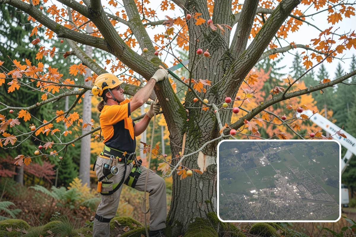 Crown thinning in Enumclaw, King County, WA - Improves tree structure, health, and appearance