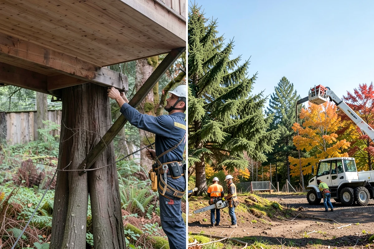 Crown thinning in Everett, Snohomish County, WA - Assess canopy condition and pruning objectives