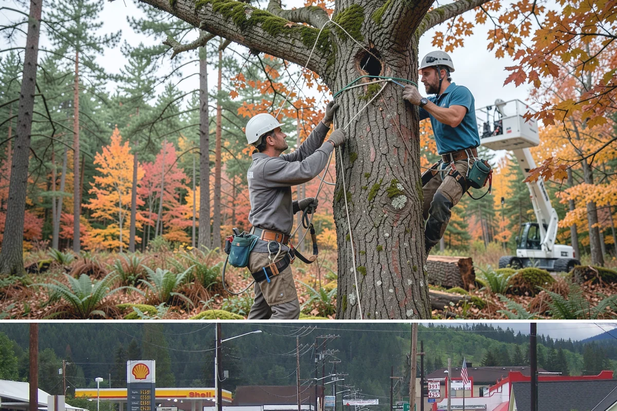 Crown thinning in Granite Falls, Snohomish County, WA - In the Puget Sound climate, this service should avoid late spring to early summer when many native trees are actively transpiring