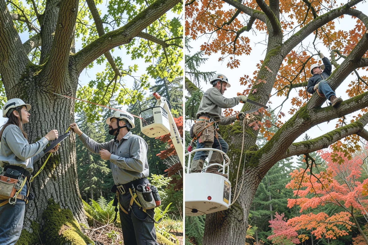 Crown thinning in Hamilton, Skagit County, WA - Assess canopy condition and pruning objectives