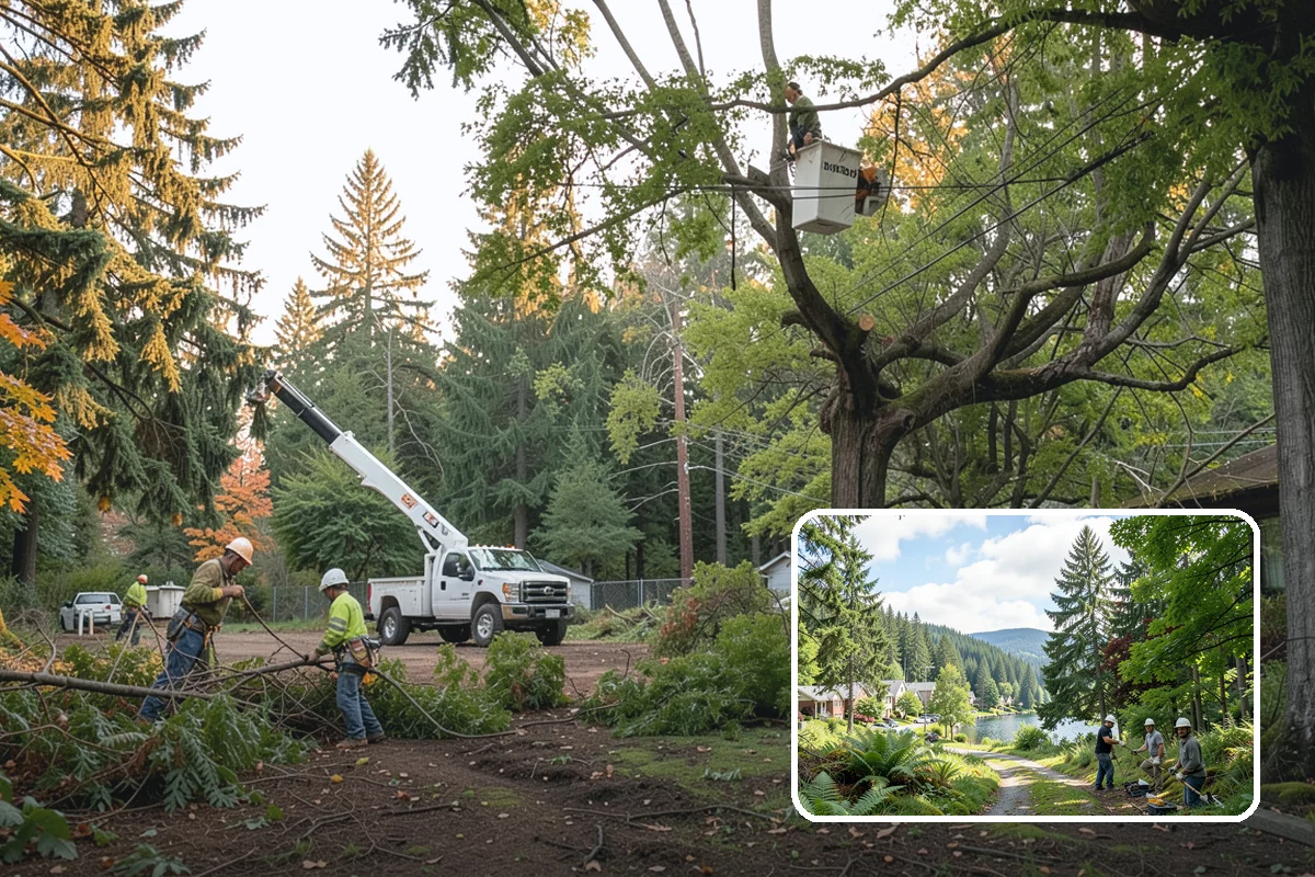 Crown thinning in Lake Forest Park, King County, WA - Improves tree structure, health, and appearance