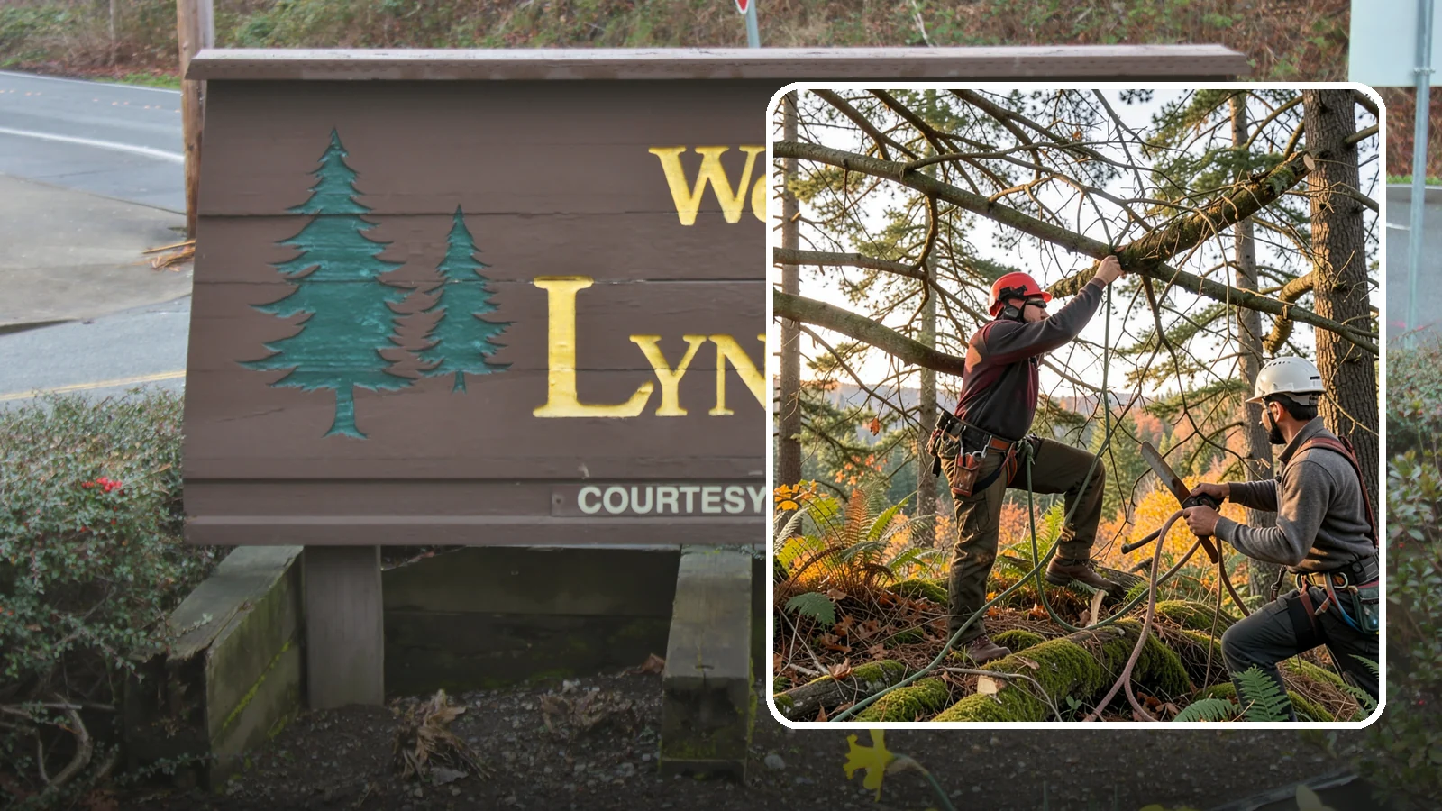 Crown thinning in Lynnwood, Snohomish County, WA - The selective removal of live branches to reduce crown density.