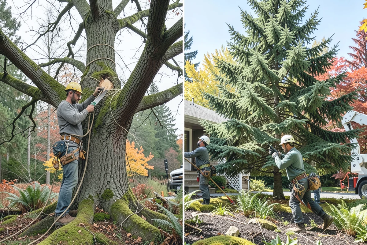 Crown thinning in Medina, King County, WA - Assess canopy condition and pruning objectives